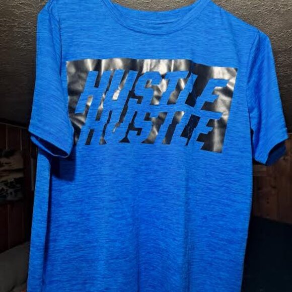 Xersion Boys “Hustle” Blue Short Sleeve Shirt XL 18/20 - Picture 1 of 3